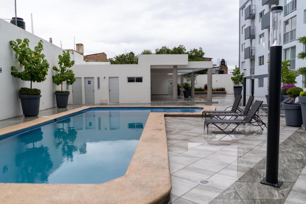 Departamento La Choza Central Pool In Gdl Downtown Guadalajara Exterior photo